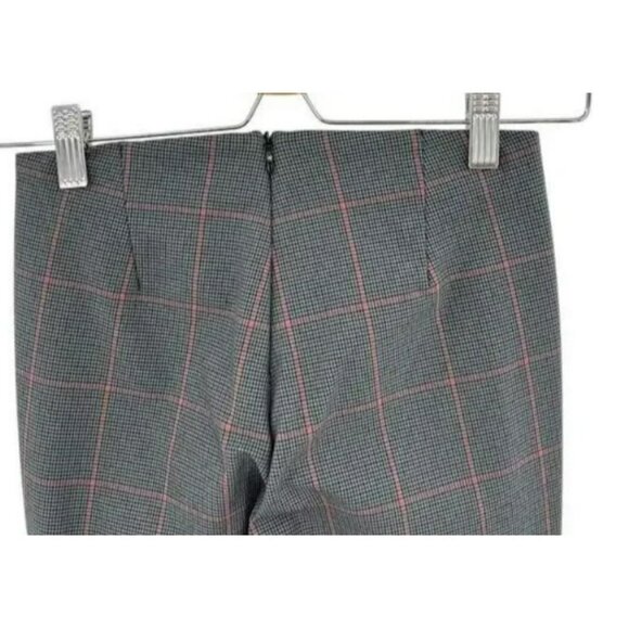 Rag and Bone Simone Check Pant Grey Multi Red Plaid Check Print Size 10 - Picture 5 of 8